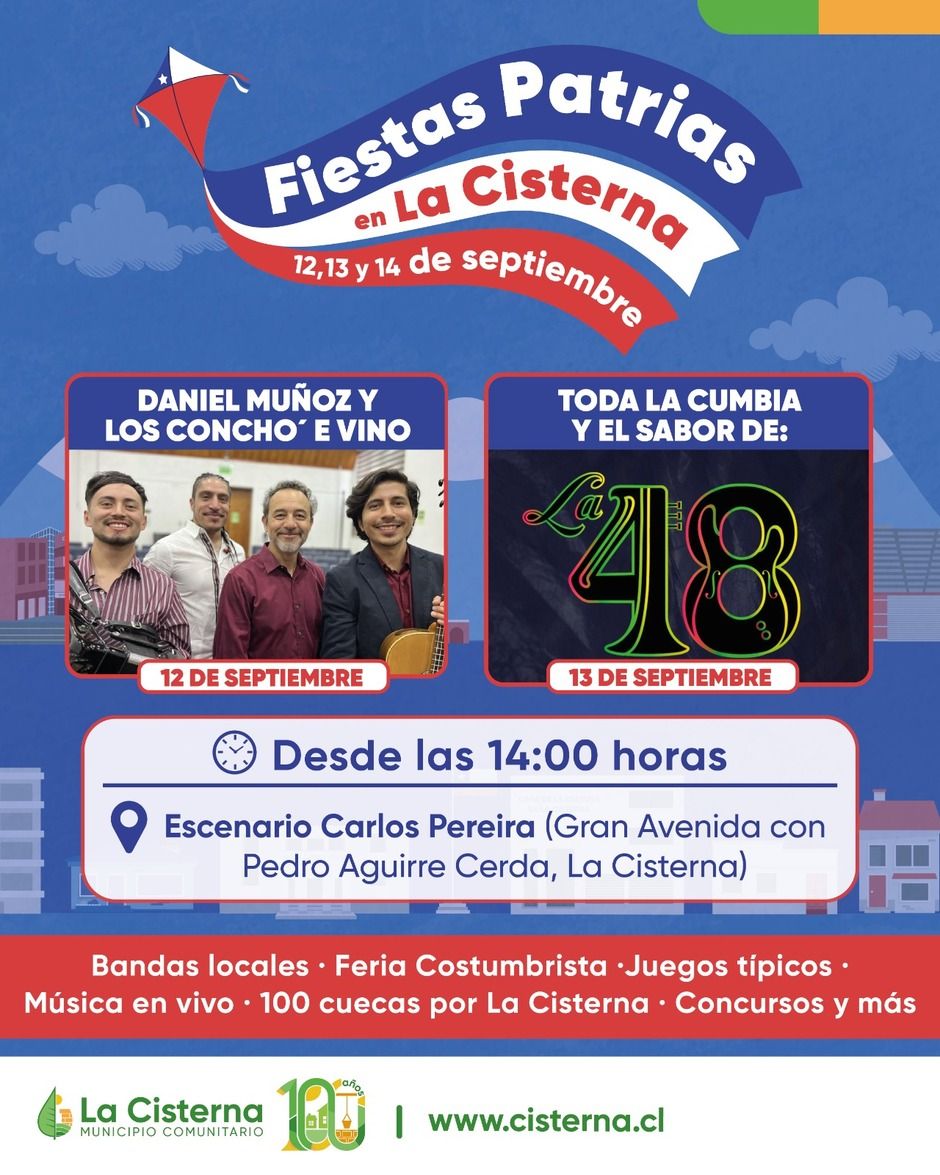 ¡Gran celebración dieciochera en La Cisterna!