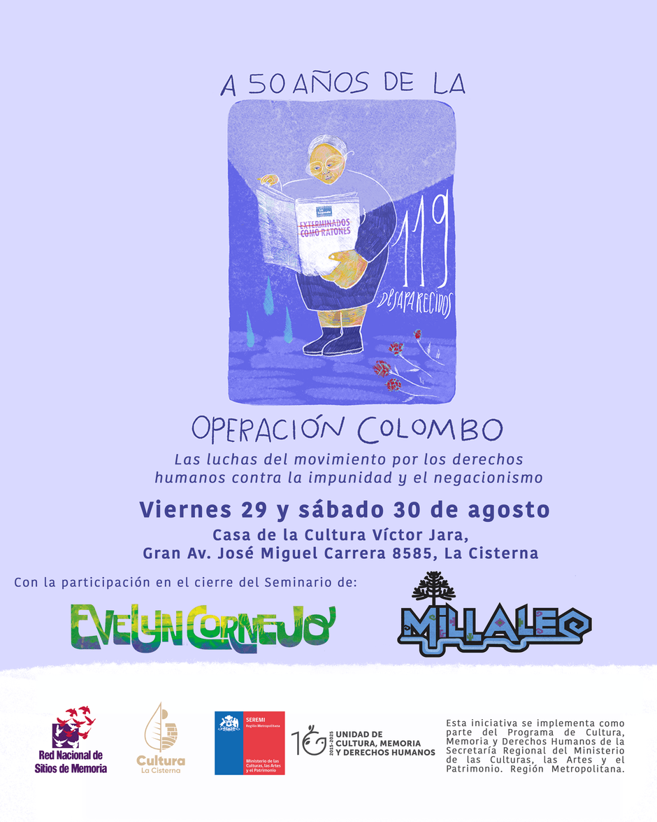 Seminario sobre la operación Colombo marca el inicio de una nueva etapa en la Casa de la Cultura Víctor Jara