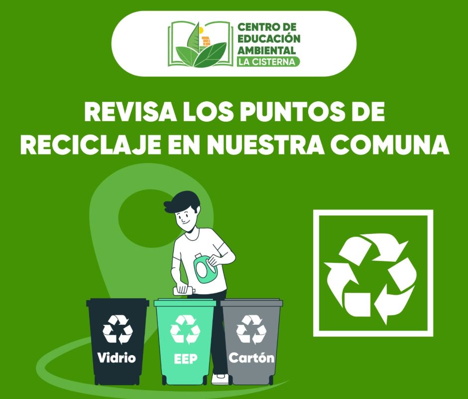 Revisa los puntos de reciclaje en la comuna